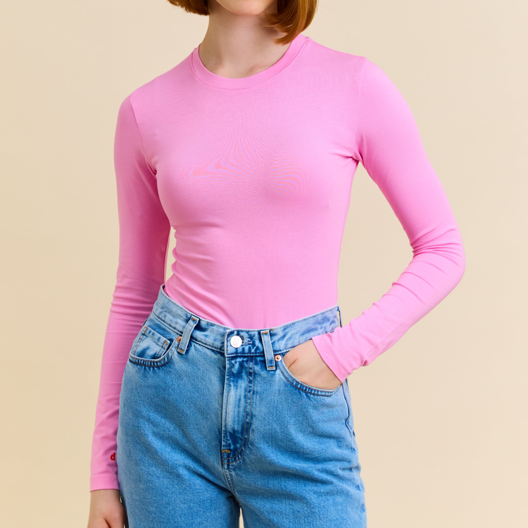 Popeia Tight Langarmshirt | pink Aufgeweckt