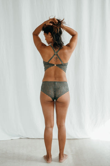 Vivi Spitzen-Bralette – Jadegrün
