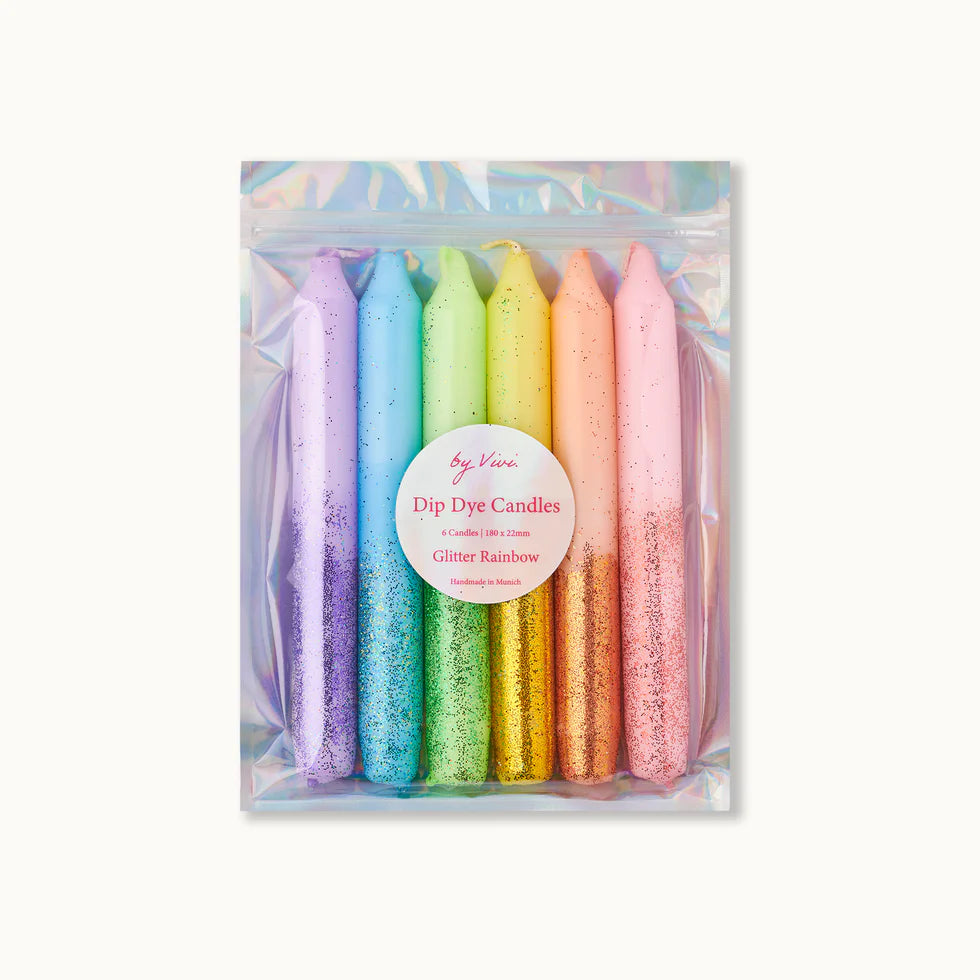 by Vivi. Dip Dye Set Glitter Rainbow Edition Aufgeweckt