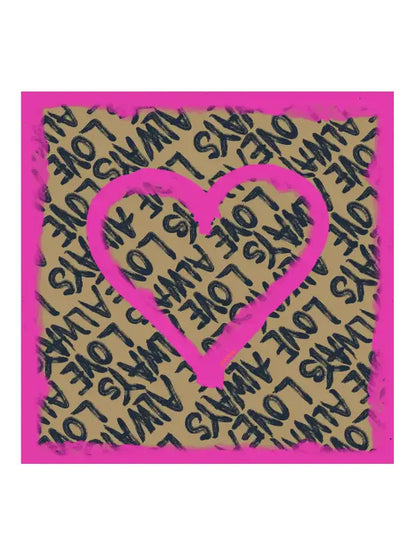 Chaaval Love Always | Olive Pink | Tuch Aufgeweckt