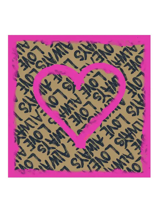 Chaaval Love Always | Olive Pink | Tuch Aufgeweckt