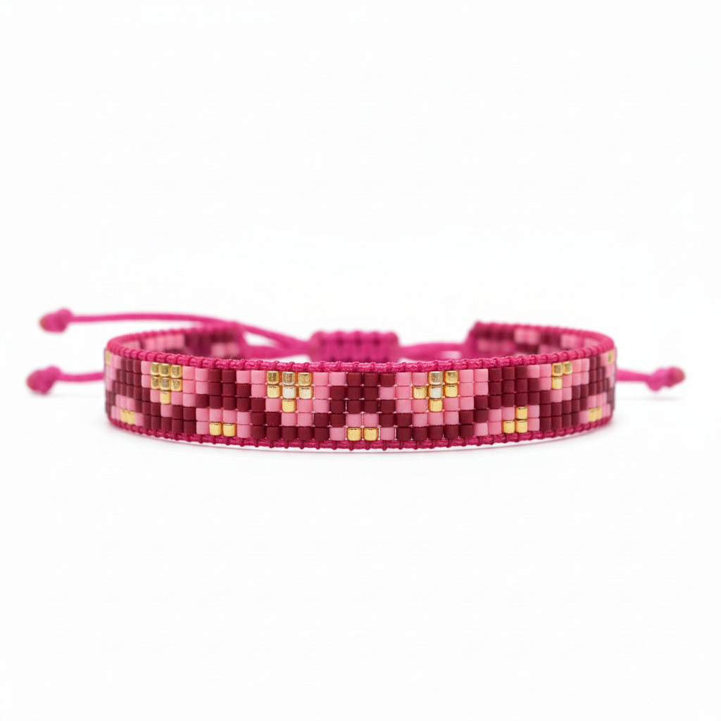 NINI magnifique Perlenarmband breit | verschiedene Farben Aufgeweckt