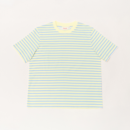 popeia T-Shirt gestreift | gelb/hellblau Aufgeweckt
