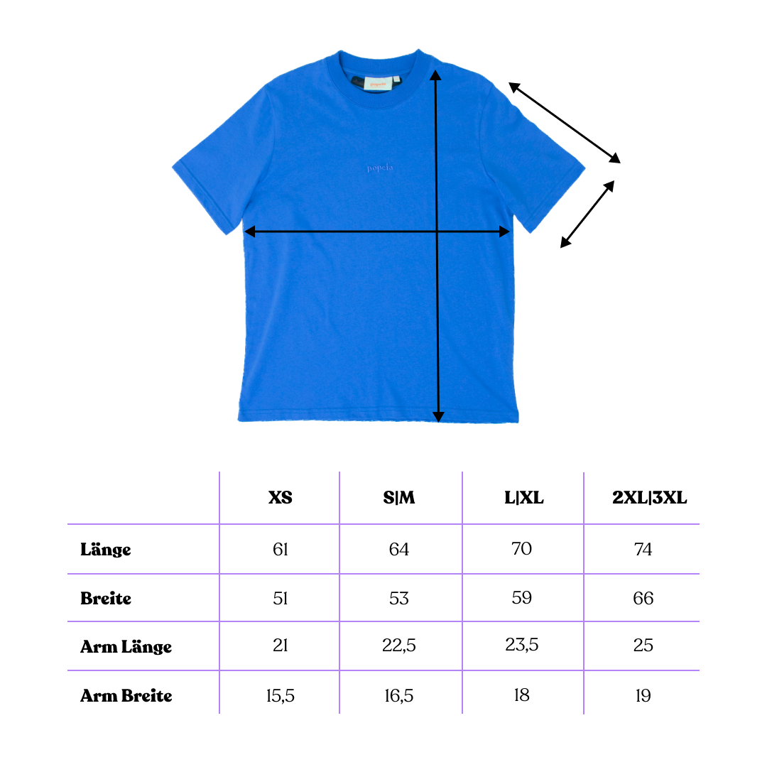 popeia T-Shirt | königsblau Aufgeweckt