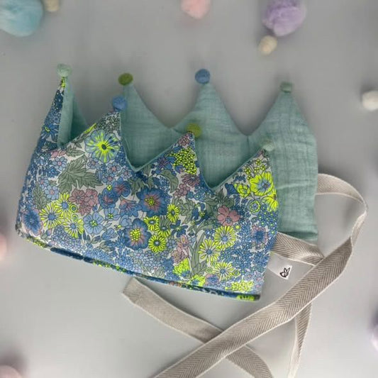 Stoffkrone Liberty Blumen & Mint