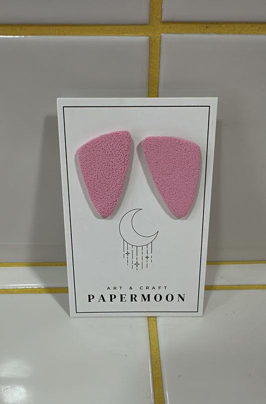 Papermoon Ohrstecker | Dreieck Pink – klein (3 cm) Aufgeweckt