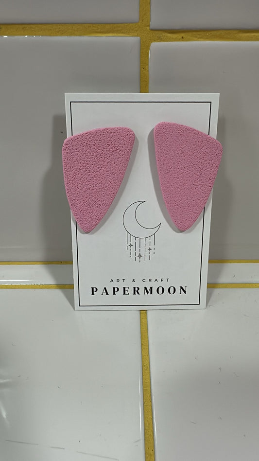 Papermoon Ohrstecker | Dreieck Pink – gross (4 cm) Aufgeweckt