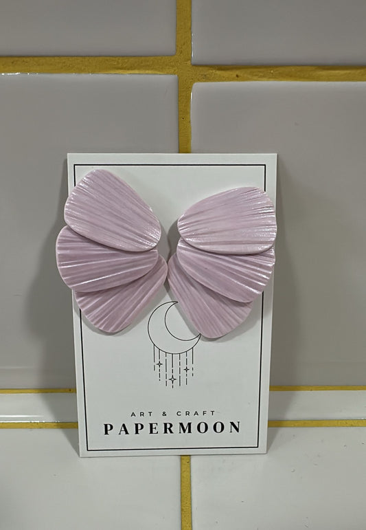 Papermoon Ohrstecker | Blüte Rosa Aufgeweckt