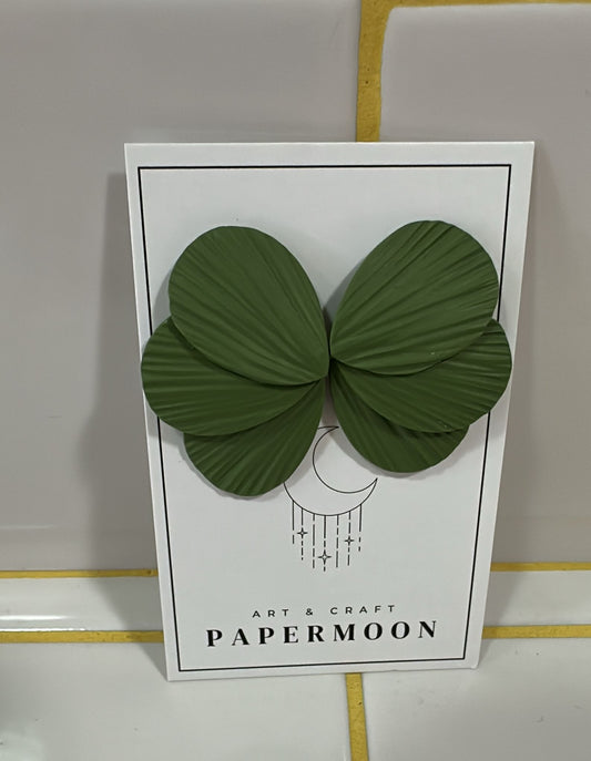 Papermoon Ohrstecker | Blüte Grün Aufgeweckt