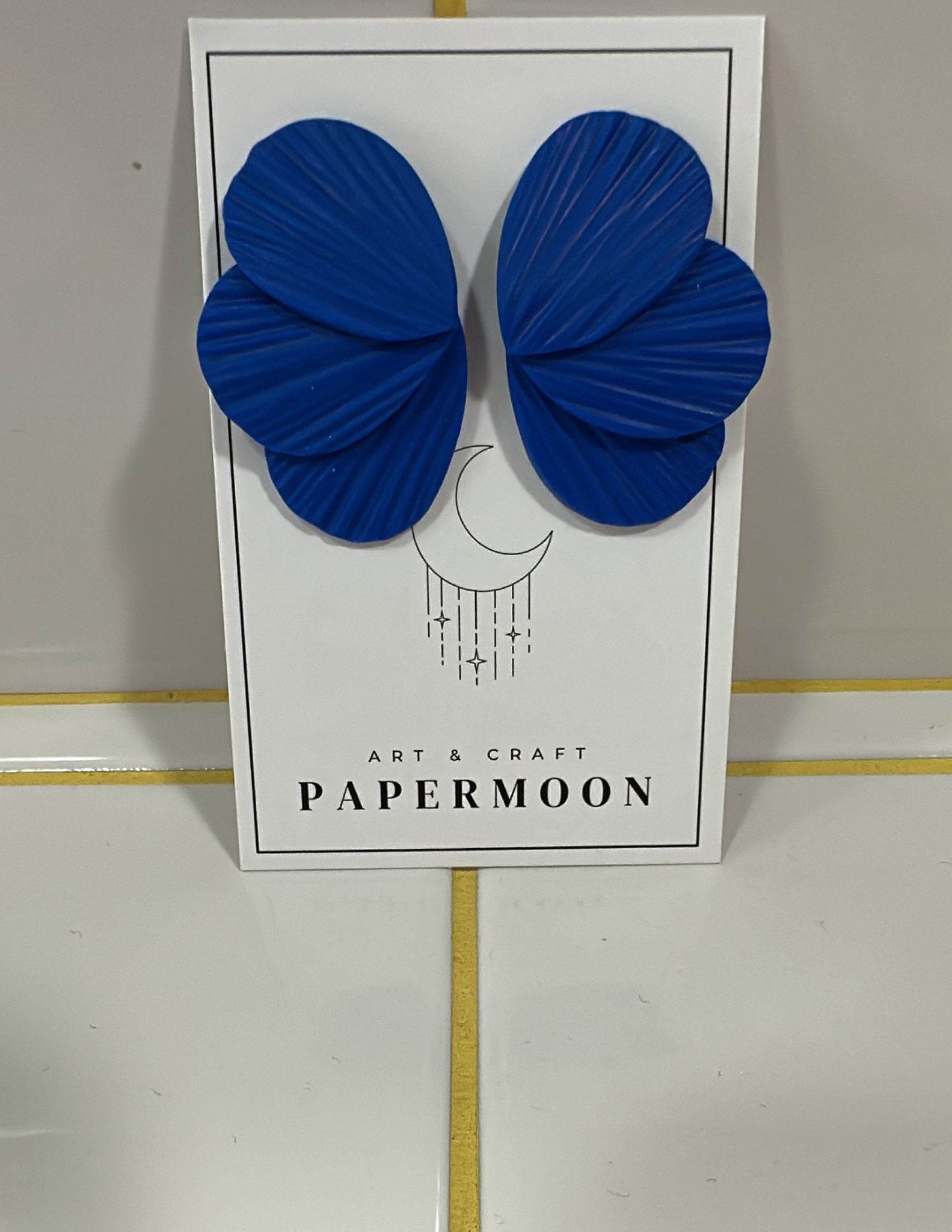 Papermoon Ohrstecker | Blüte Blau Aufgeweckt