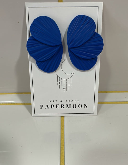 Papermoon Ohrstecker | Blüte Blau Aufgeweckt