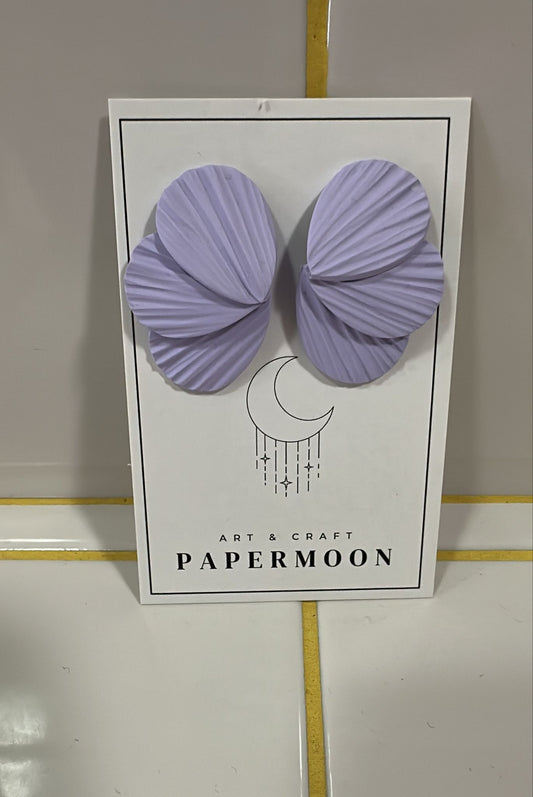 Papermoon Ohrstecker | Blüte Lila Aufgeweckt