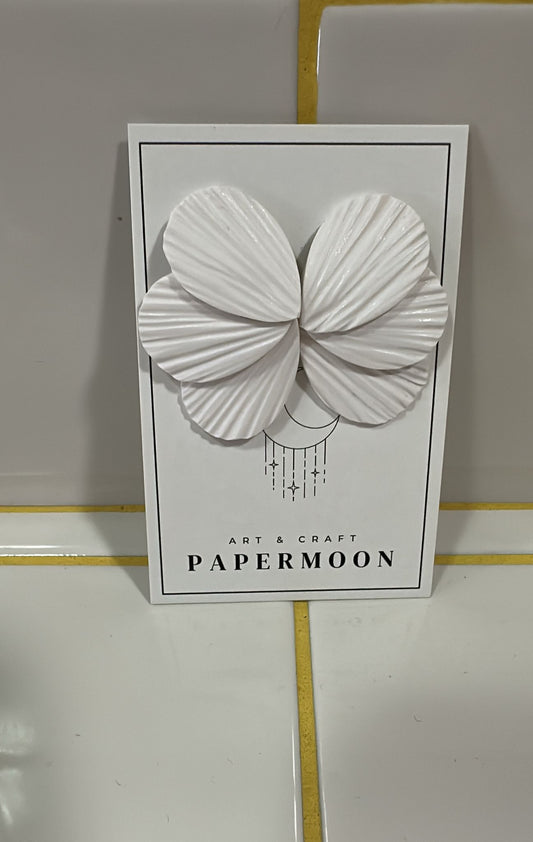 Papermoon Ohrstecker | Blüte Weiss Aufgeweckt