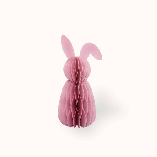 by Vivi. Ostern Hase aus Papier Hase 20 cm | Rosa Aufgeweckt
