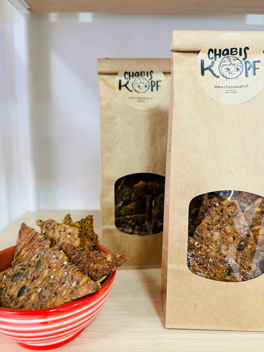 Chabiskopf Kernen Cracker – vegan Aufgeweckt