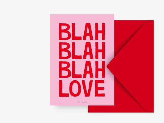 typealive Karte / Blah Blah Love Aufgeweckt