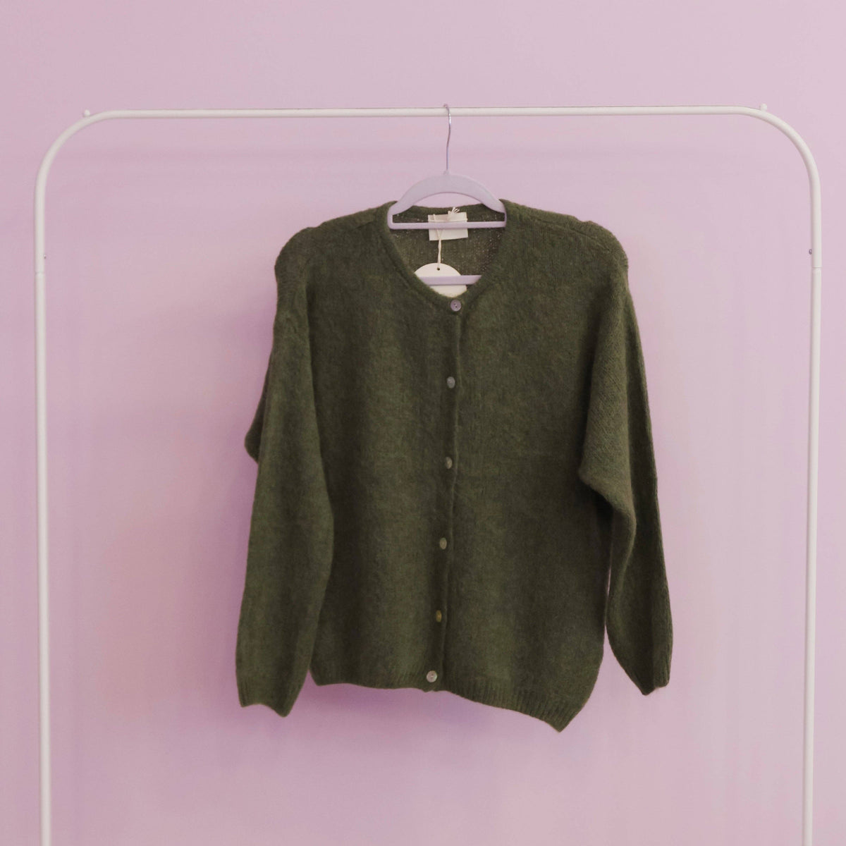 Bazaar Noir Strickjacke | Khaki Aufgeweckt