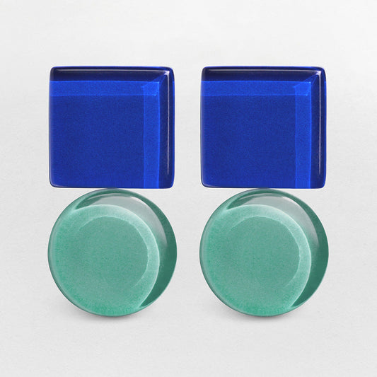 Ohrstecker Saphirblau & Minzgrün Alexascha
