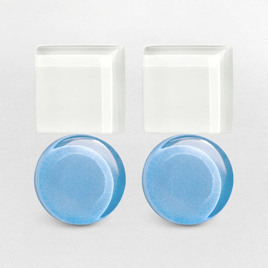 Ohrstecker Schneeweiß & Himmelblau Alexascha