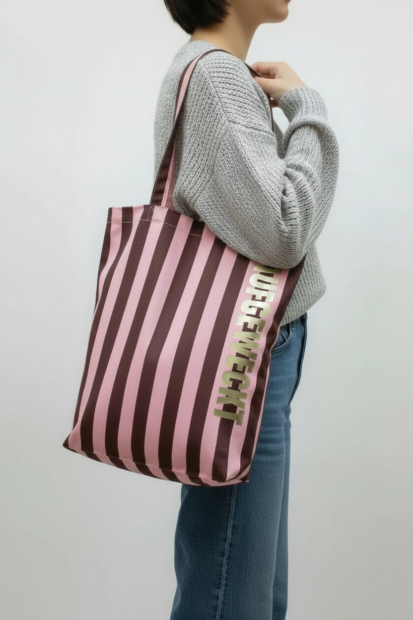 Aufgeweckt Jubiläumstasche | Streifen Aufgeweckt