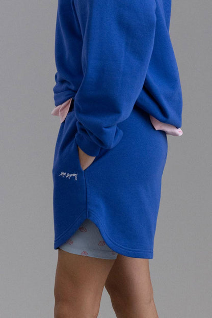 Hey Honey Boxing Sweat Shorts Royal Blue Aufgeweckt