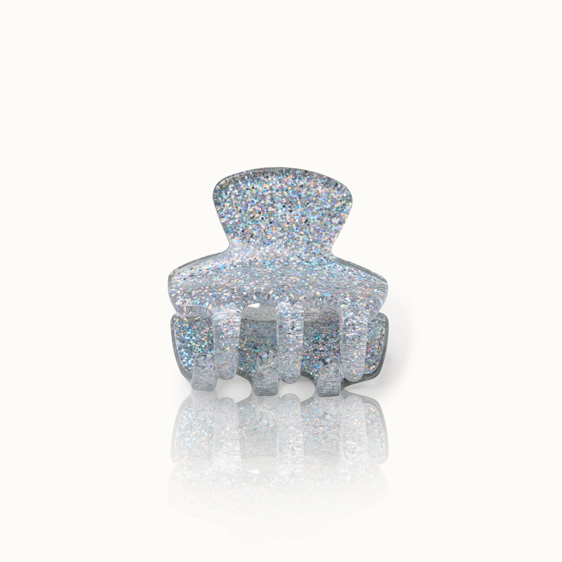 by Vivi. Haarspange Klein | Silber Glitzer Aufgeweckt