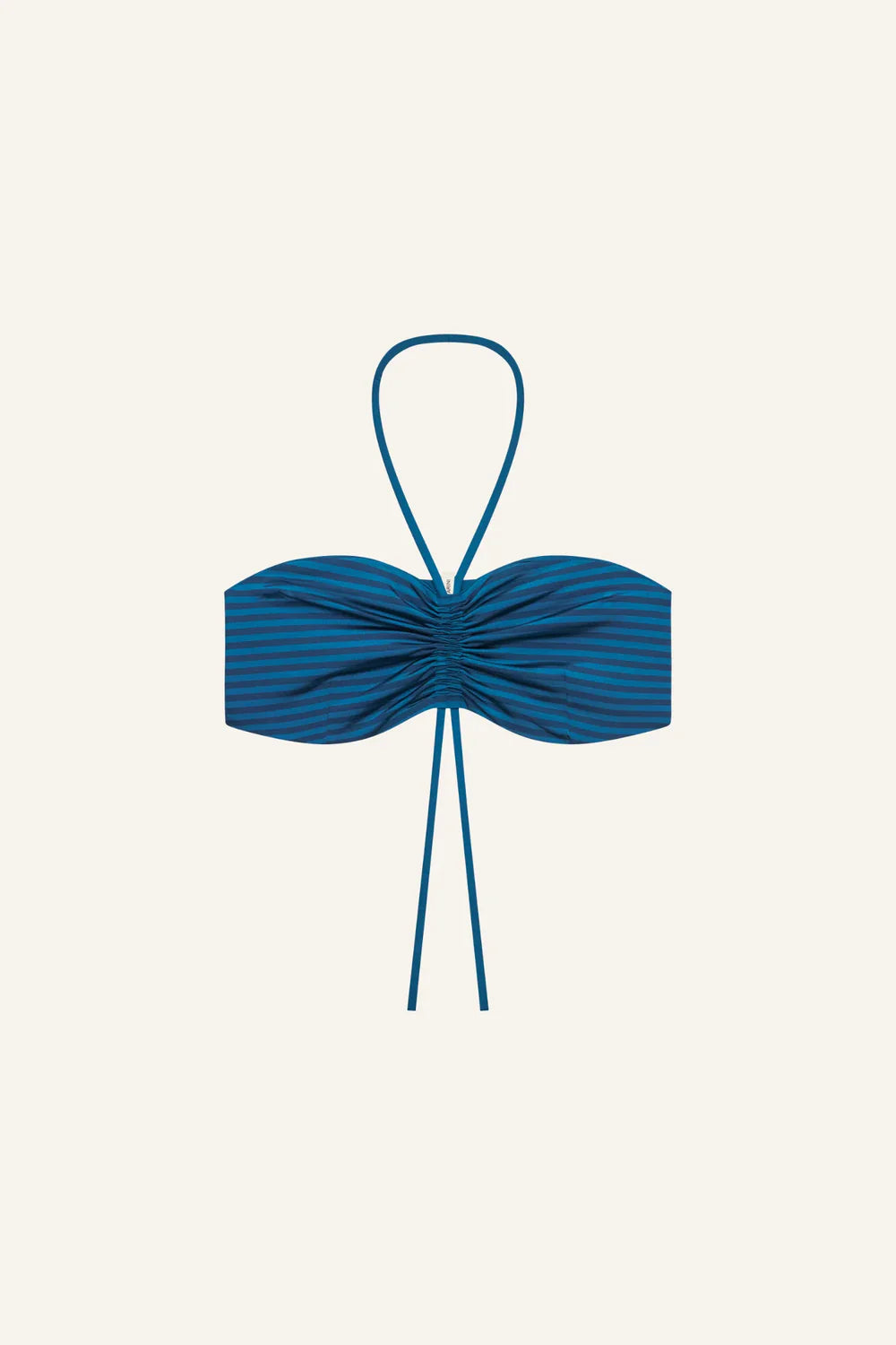 MYMARINI Ruffled Bandeau Top | cave-striped Aufgeweckt