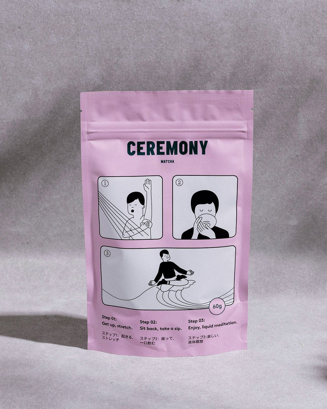 Ceremony Matcha Bio Matcha-Tee Beutel Aufgeweckt