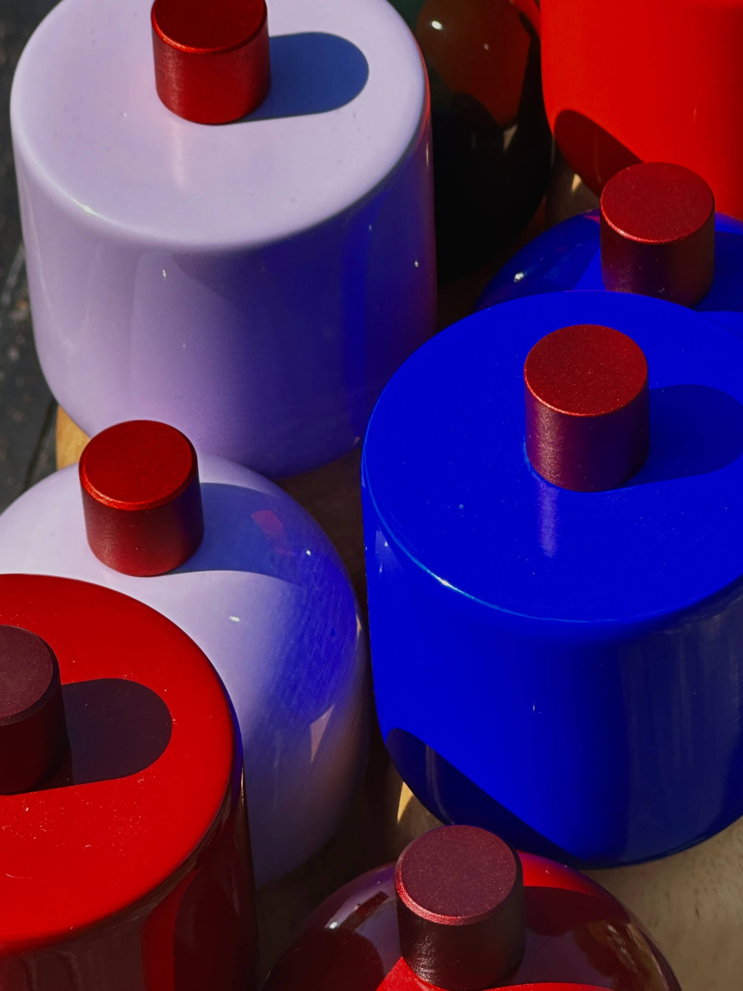 MÆGEN Salz- und Pfeffermühle, Rot und Rot: Große Aufgeweckt