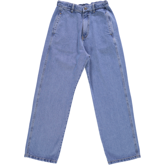 Poudre Organic HOSE GENTIANE LANG Denimblau Aufgeweckt