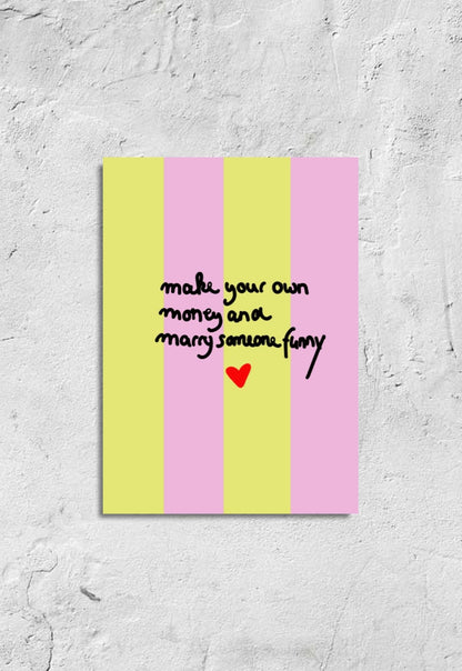 Ute Arnold / Hej.Ibiza Postkarte | Marry someone funny Aufgeweckt