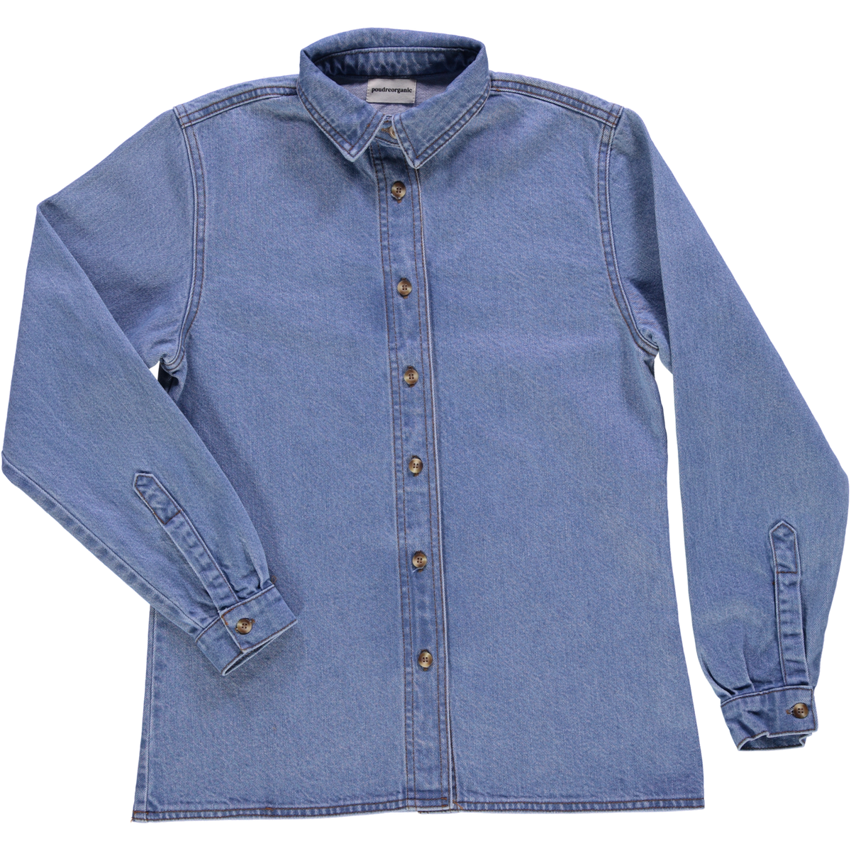 HEMD CAPUCINE Dickes Denim Blau