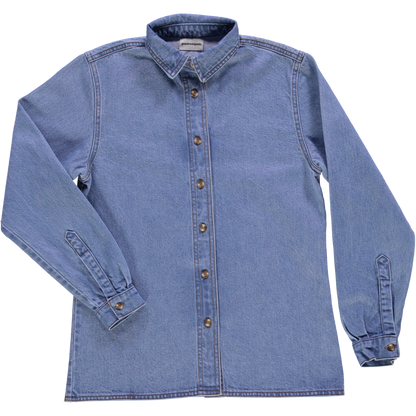 HEMD CAPUCINE Dickes Denim Blau