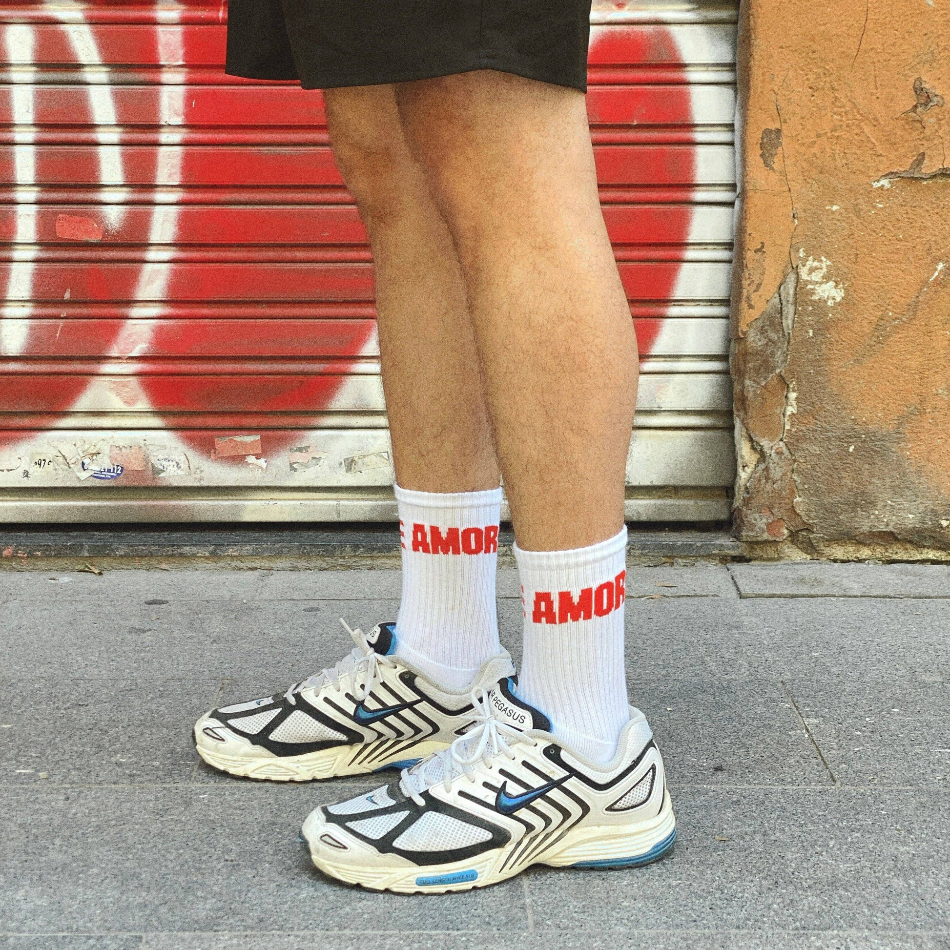 NAVUCKO Socken AMORE, Farbe Rot/Weiß: 39-42 Aufgeweckt