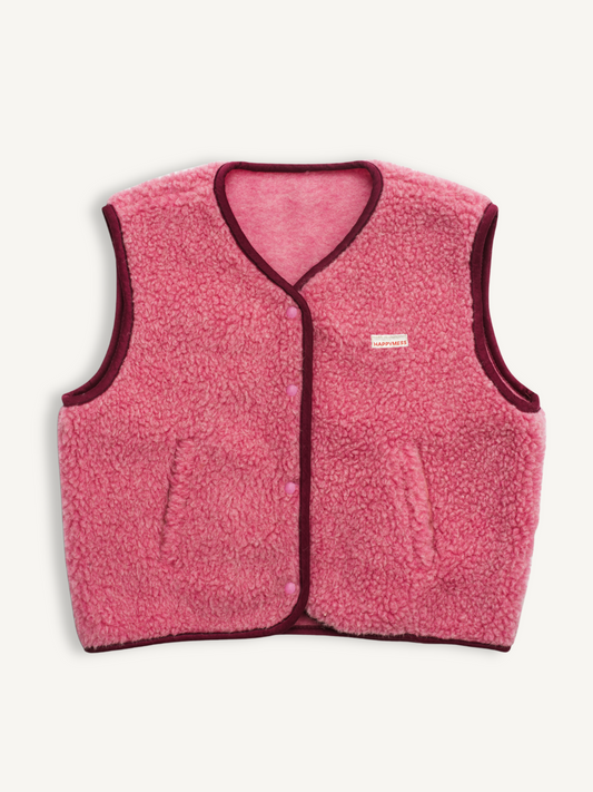 Happy Mess Merino Weste | Dusty Pink Aufgeweckt