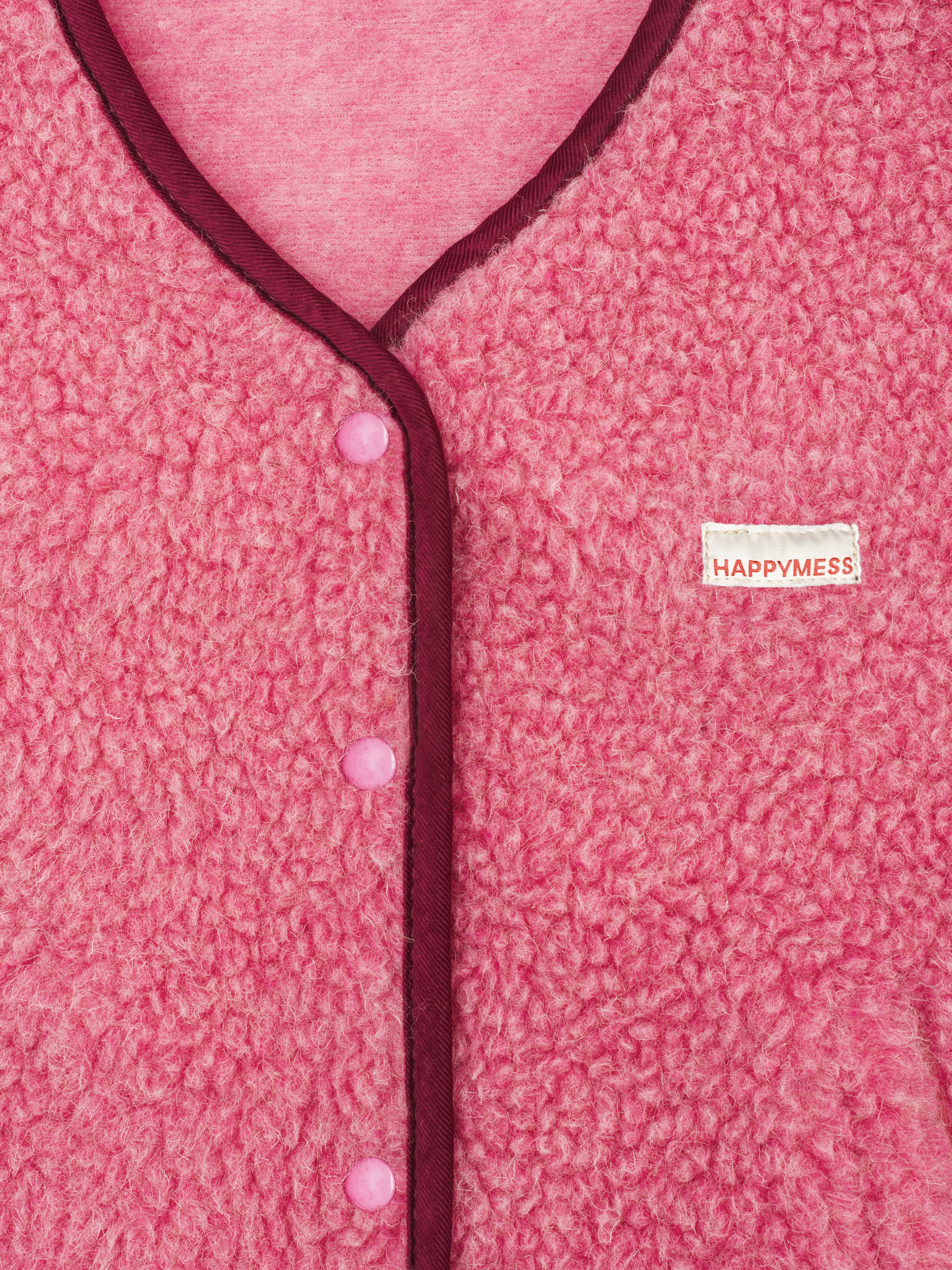 Happy Mess Merino Weste | Dusty Pink Aufgeweckt