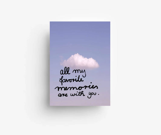 Ute Arnold / Hej.Ibiza Postkarte | all of my favorite memories are with you Aufgeweckt