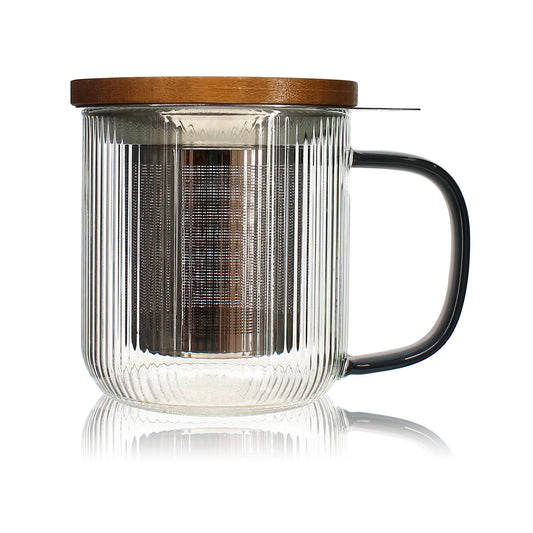 OGO Living Tasse Karl Borosilikatglas schwarz | 300ml Aufgeweckt
