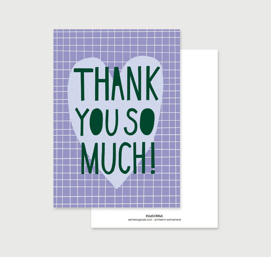 estheticgoods Postkarte | Thank You So Much Aufgeweckt