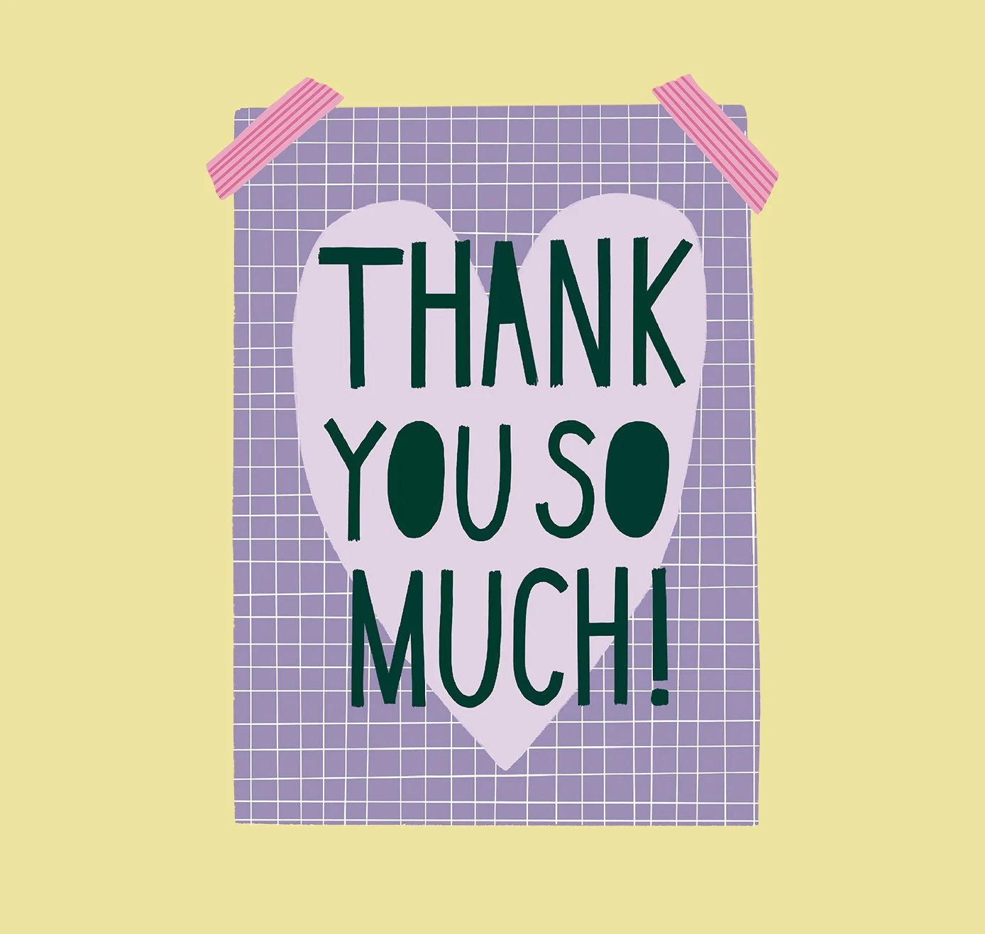 estheticgoods Postkarte | Thank You So Much Aufgeweckt