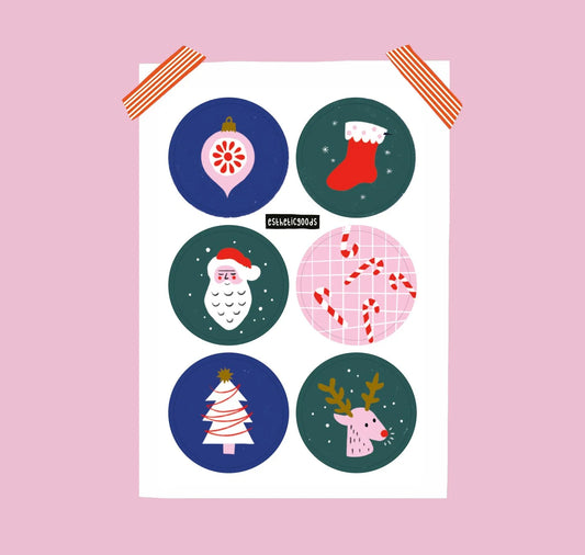 estheticgoods Sticker-Set | Weihnachten Aufgeweckt