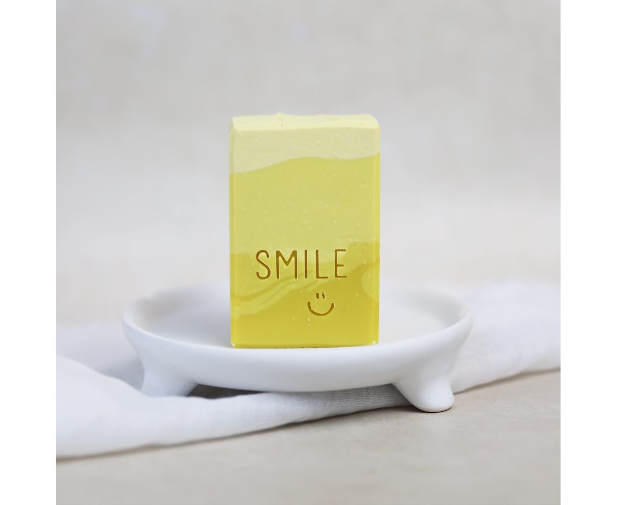 Seifenstück Hand- & Duschseife | Smile Aufgeweckt