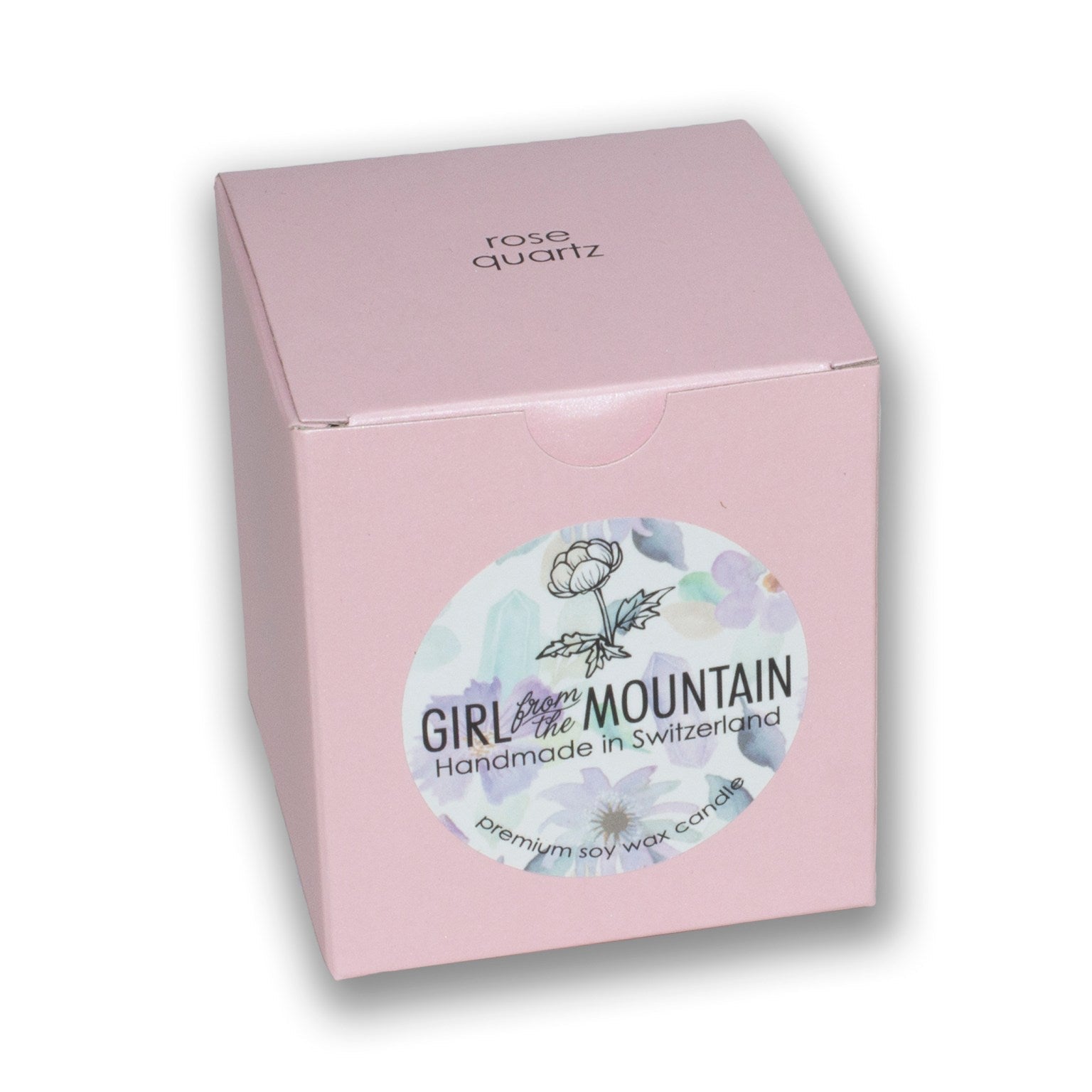 Girl from the Mountain „Rose Quartz“ Duftkerze im Glas Aufgeweckt