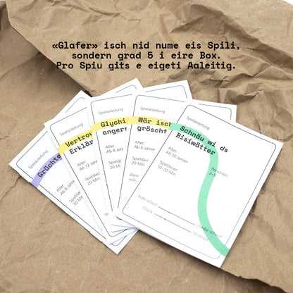 Bärndütsch Glafer | Spielbox Aufgeweckt