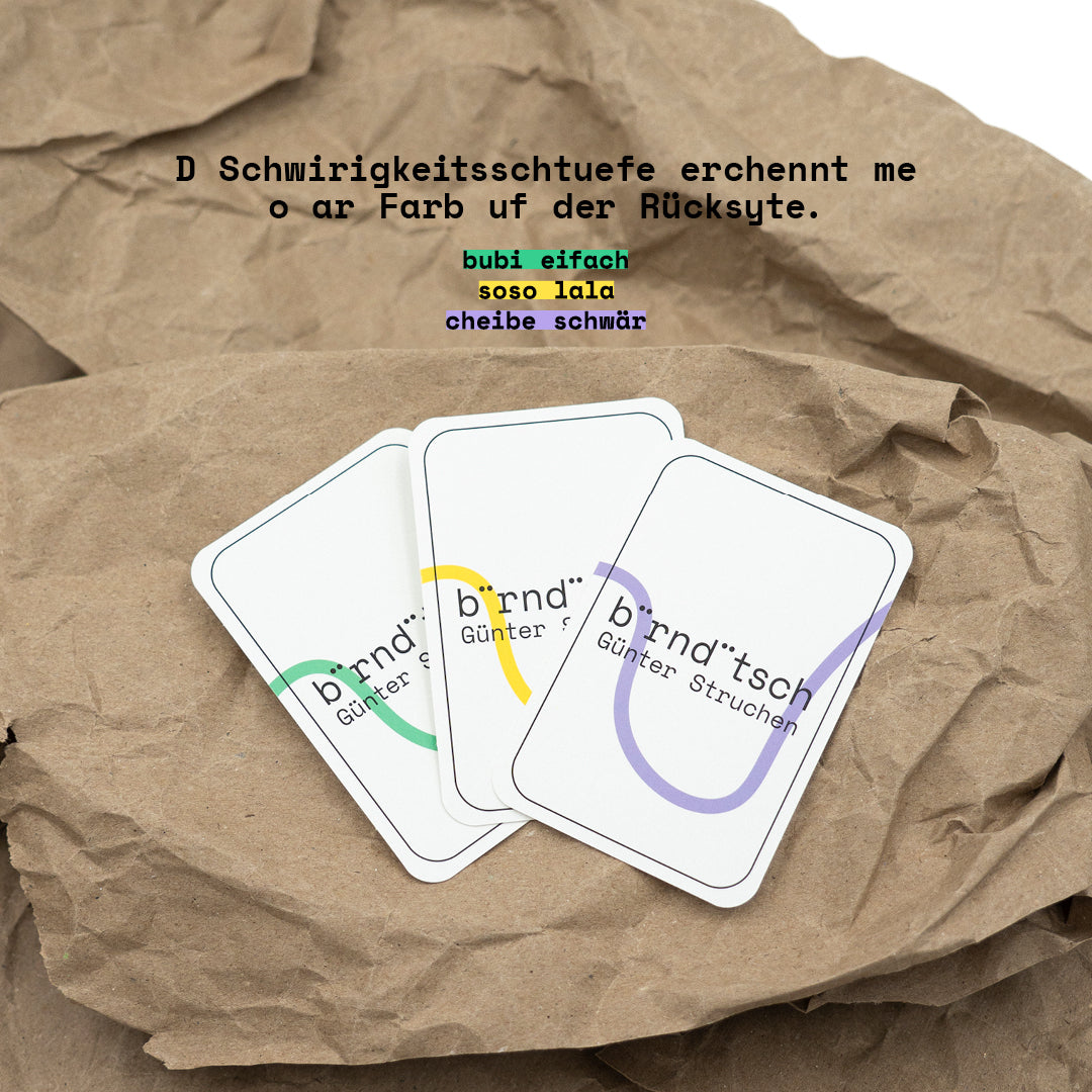 Bärndütsch Glafer | Spielbox Aufgeweckt