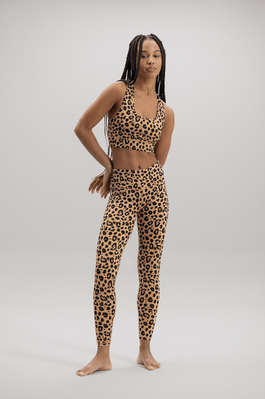 Hey Honey Leggings Cropped Leo Biscuit Aufgeweckt