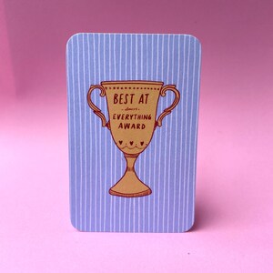 Enskild Mini Karte | Best at Everything (Gold Award) Aufgeweckt