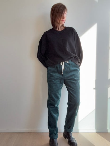 Wild Sparkle Cordhose | Dark Teal Aufgeweckt