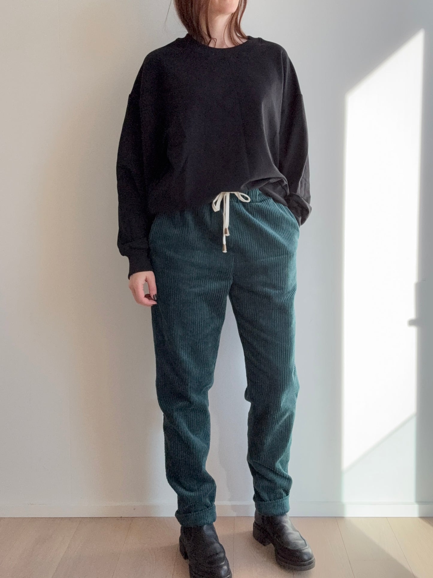 Wild Sparkle Cordhose | Dark Teal Aufgeweckt