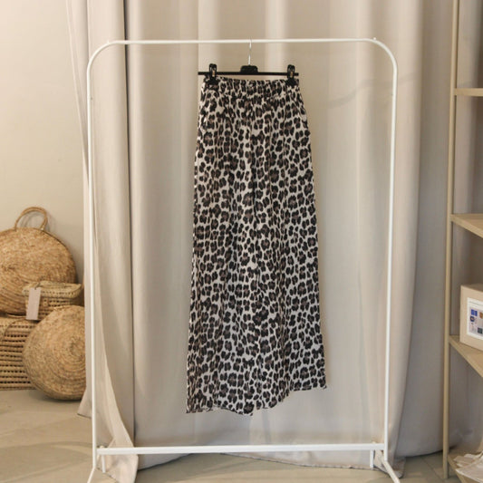 Bazaar Noir Musselin Hose Leo | Taupe | Vorbestellung Ende August Aufgeweckt